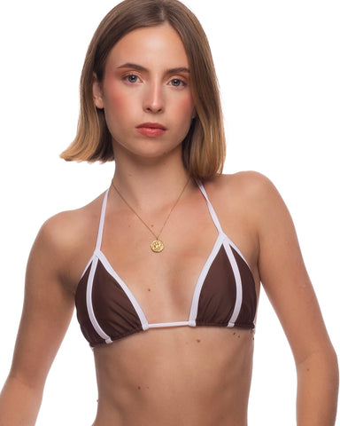 Victor Top - Chocolate & White
