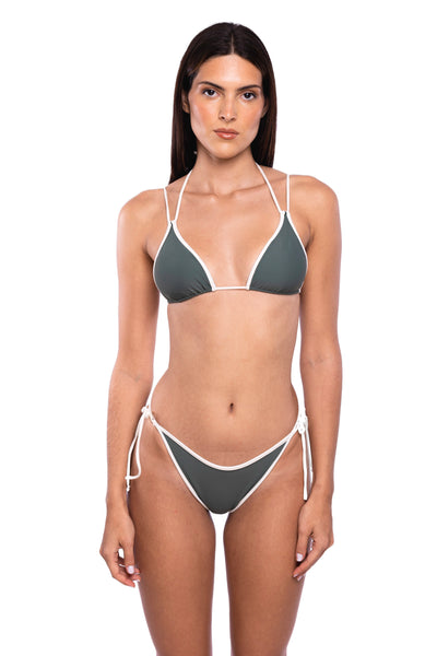 Victor Top - Olive & Cream