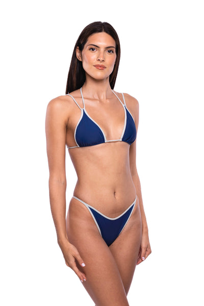 Vicente Bottom - Navy & Gray